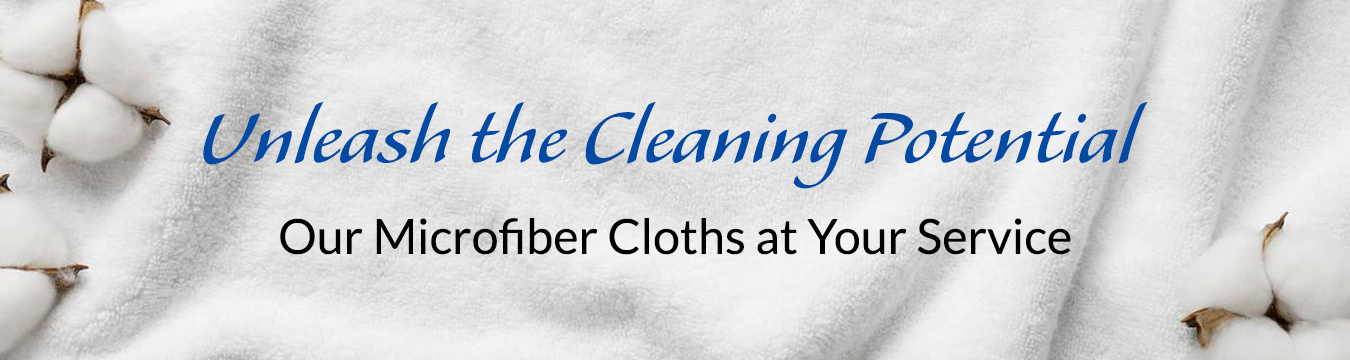 A banner for Microfiber Cleaning Cloths Manufacturer and Supplier